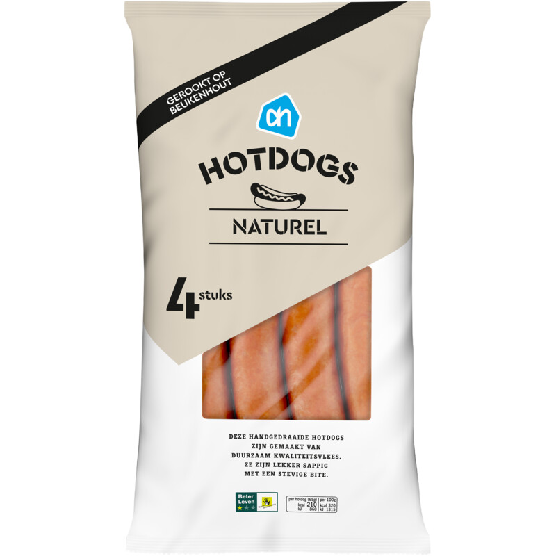 Een afbeelding van AH Hotdogs naturel