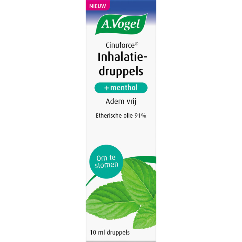 Een afbeelding van A.Vogel Cinuforce inhalatiedruppels + menthol