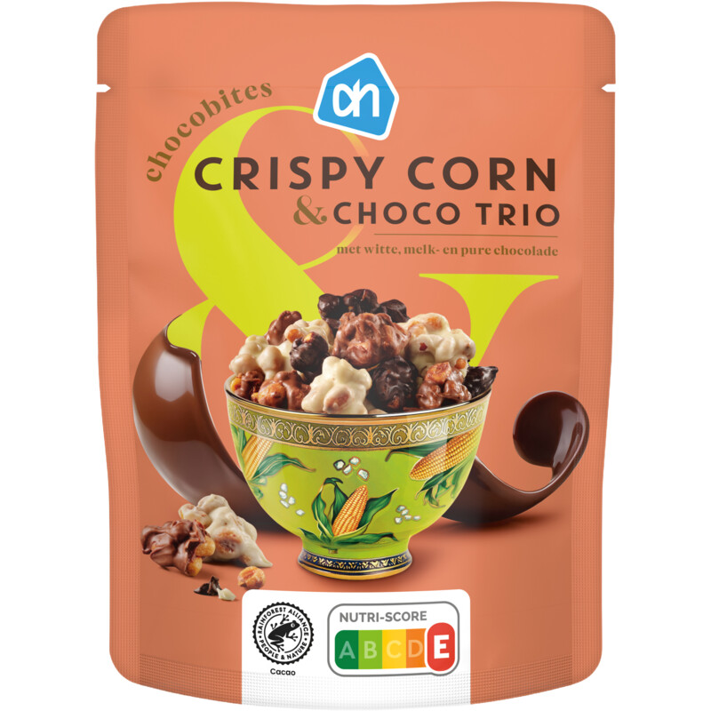 Een afbeelding van AH Chocobites crispy corn & choco trio