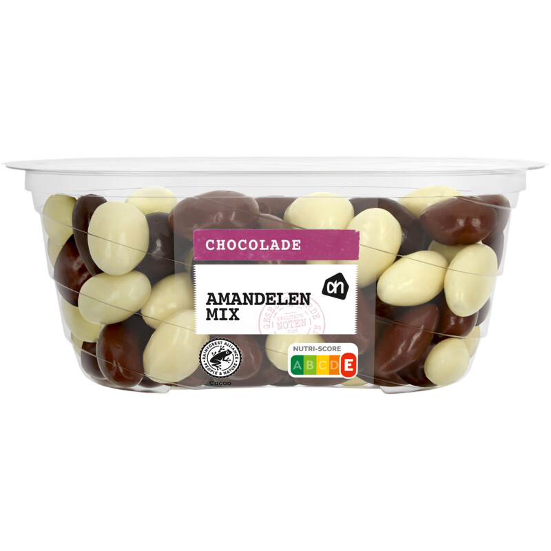 Een afbeelding van AH Chocolade amandelen mix