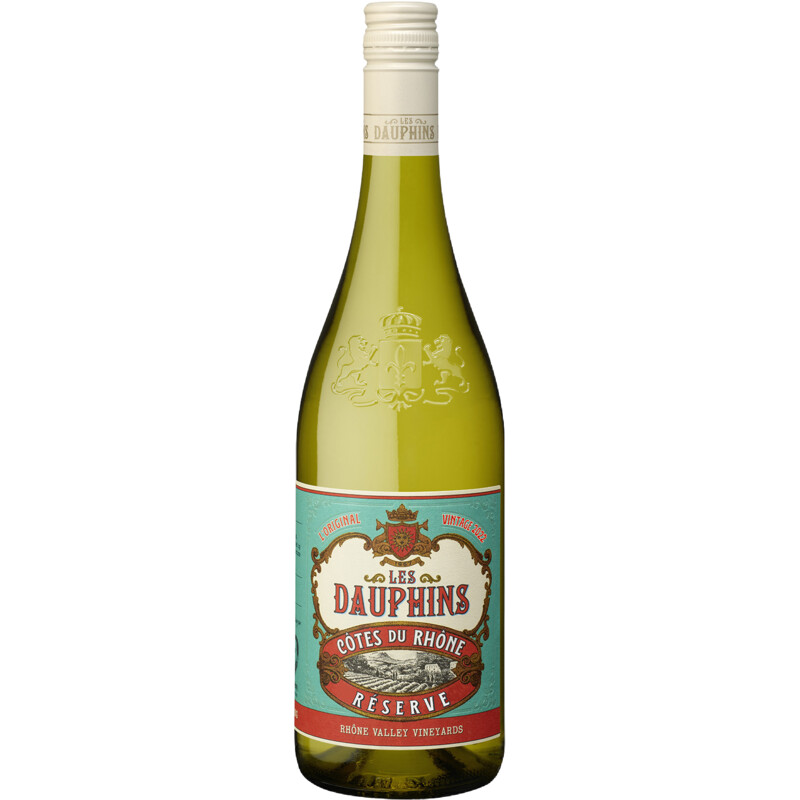 Een afbeelding van Les Dauphins Reserve côtes du rhône blanc