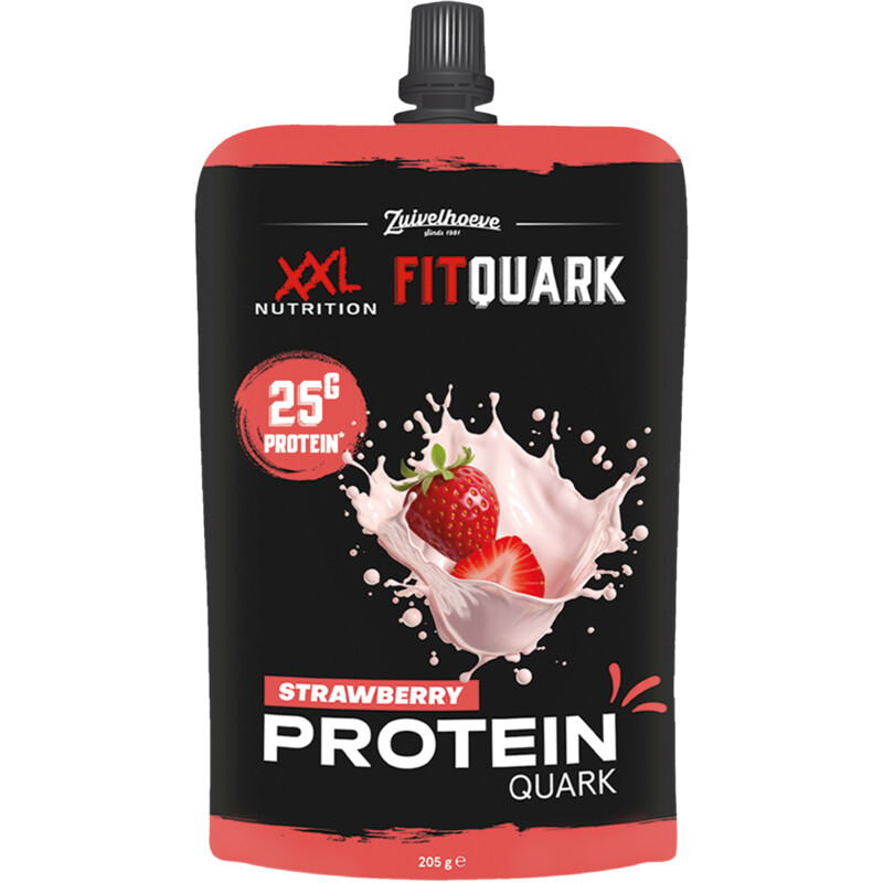 Een afbeelding van XXL Nutrition Fitquark strawberry