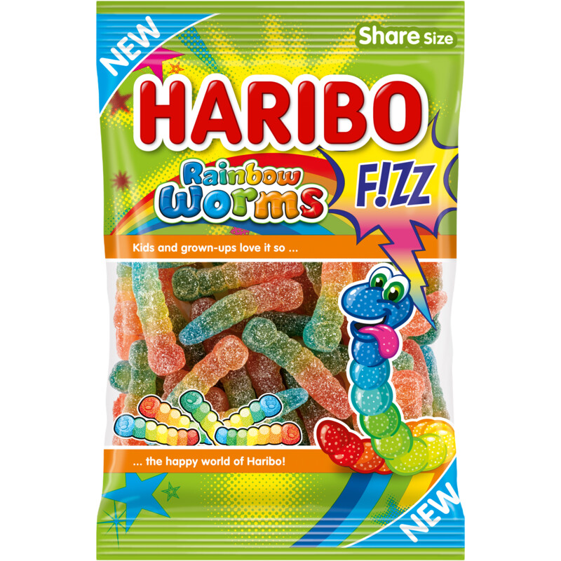Een afbeelding van Haribo Rainbow worms f!zz