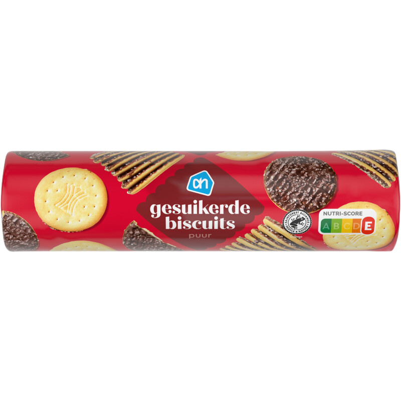 Een afbeelding van AH Gesuikerde biscuits pure chocolade