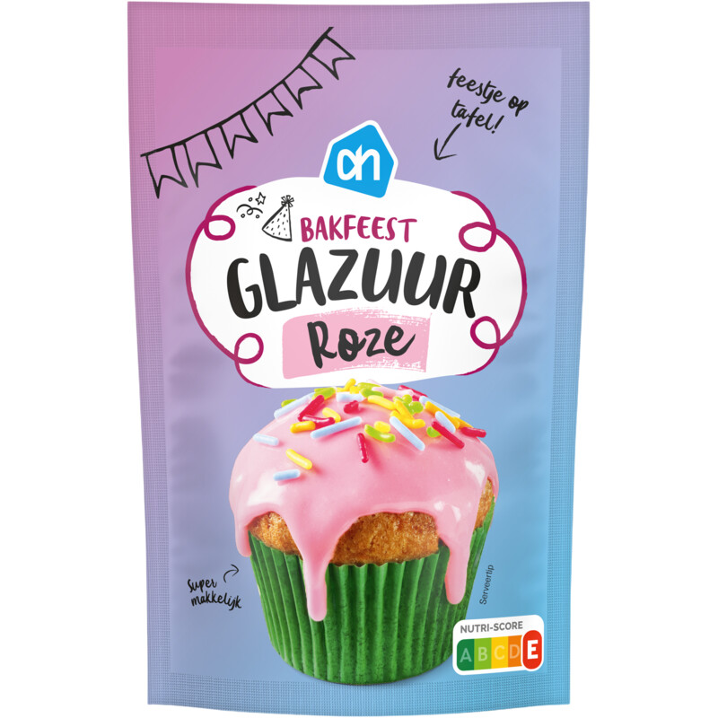 Een afbeelding van AH Bakfeest glazuur roze