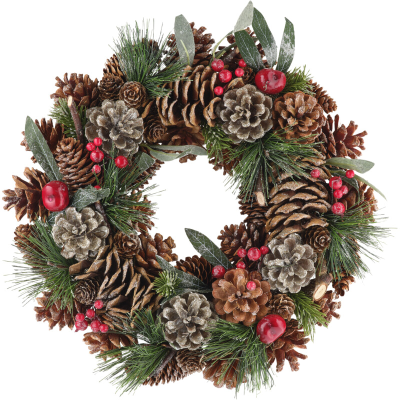 Een afbeelding van Mica Decorations krans uitgewerkt 34cm