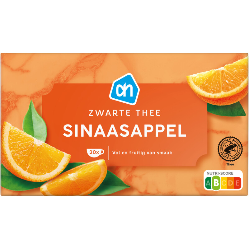Een afbeelding van AH Zwarte thee sinaasappel
