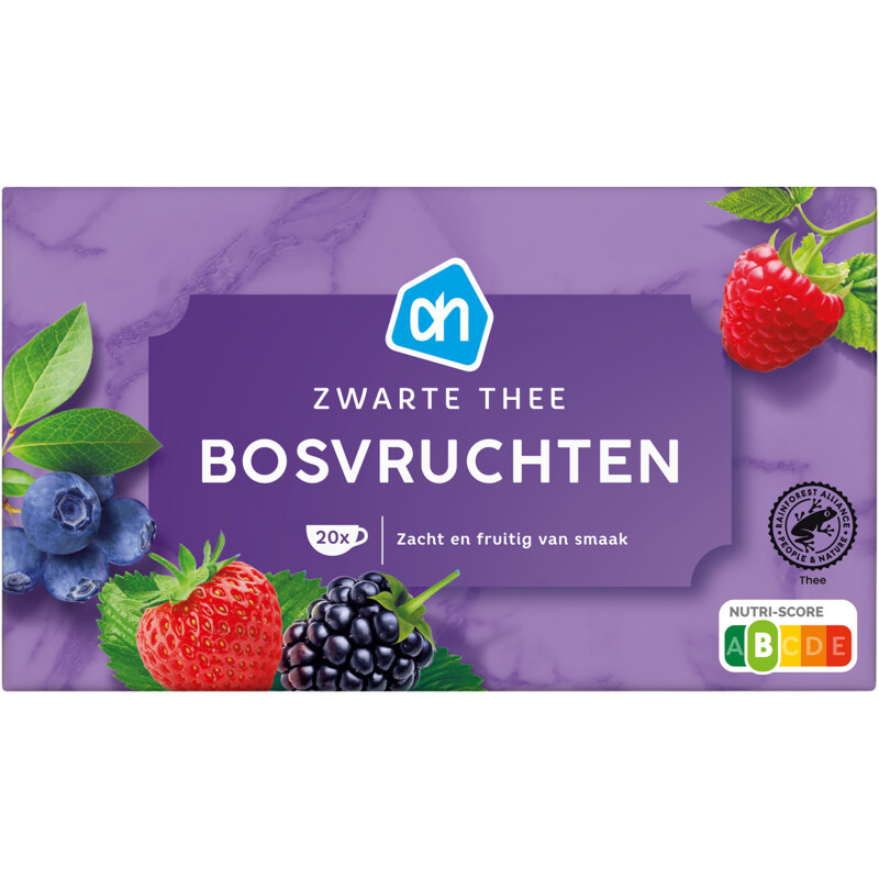 Een afbeelding van AH Zwarte thee bosvruchten