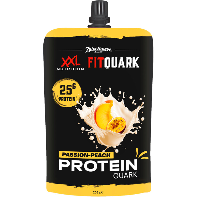 Een afbeelding van XXL Nutrition Fitquark peach passion