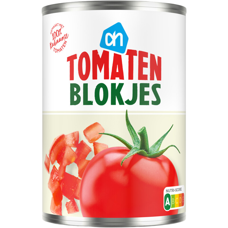Een afbeelding van AH Tomatenblokjes