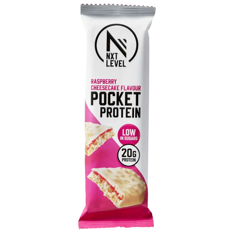 NXT Level Pocket protein raspberry cheesecake