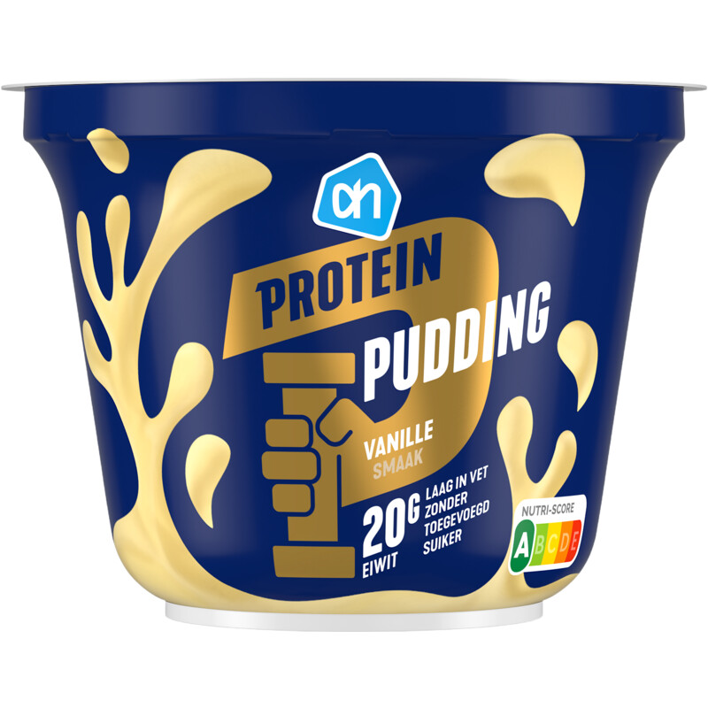 Een afbeelding van AH Protein pudding vanille smaak