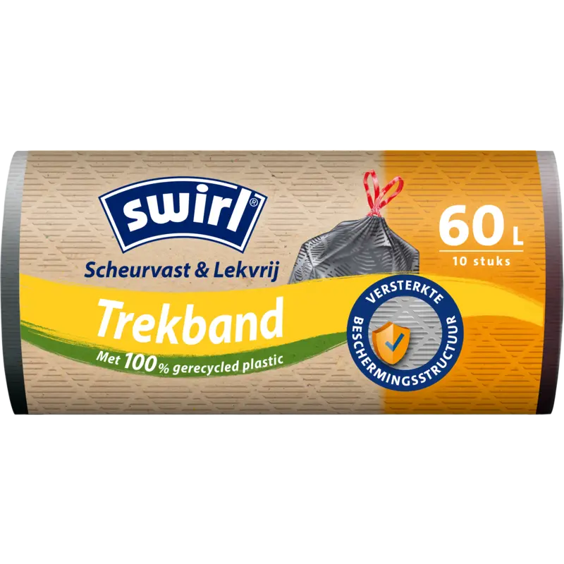 Vuilniszakken met Trekband Emboss 60 liter