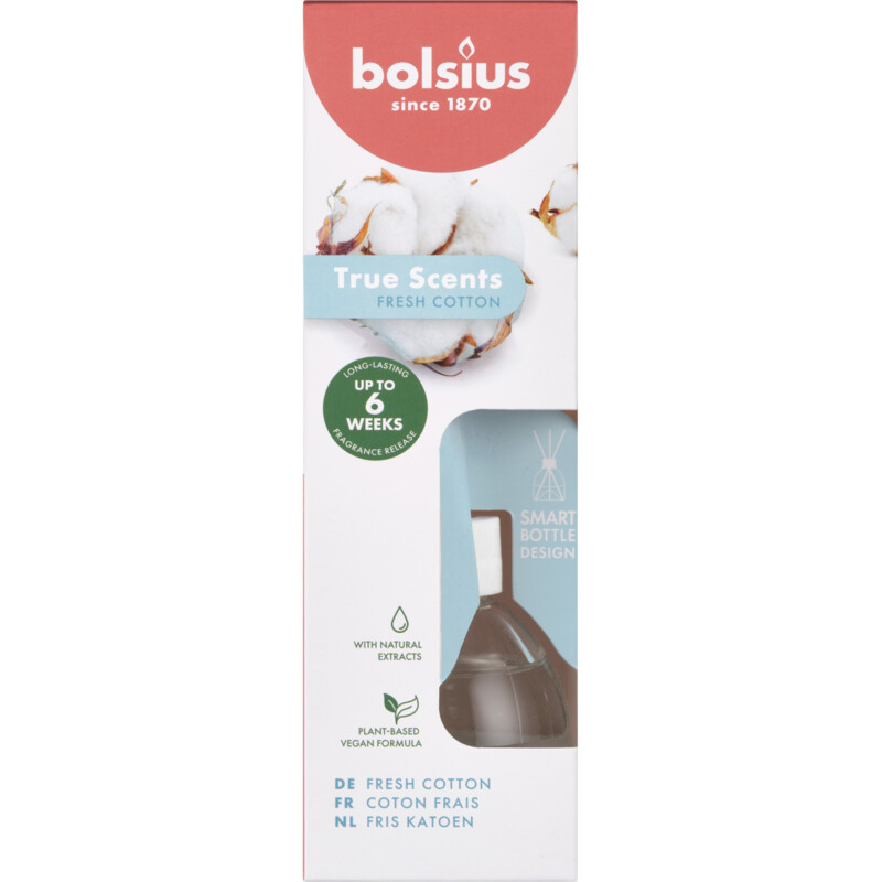 Een afbeelding van Bolsius Geurverspreider true scents fresh cotton