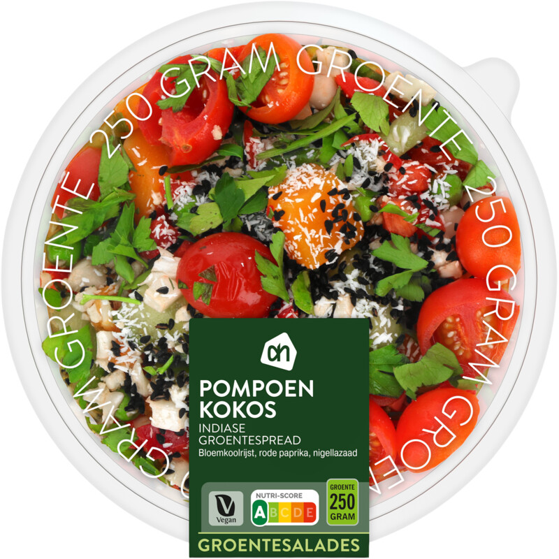 Een afbeelding van AH Groentesalade pompoen kokos