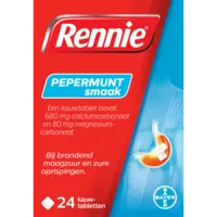 Rennie Pepermunt smaak kauwtabletten