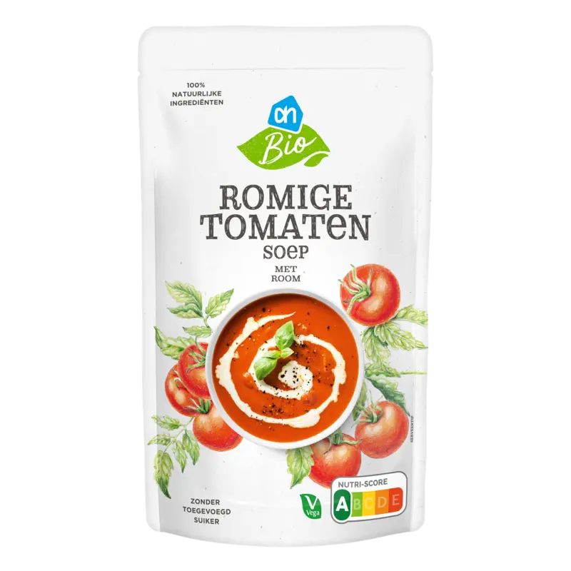 Romige tomatensoep met room