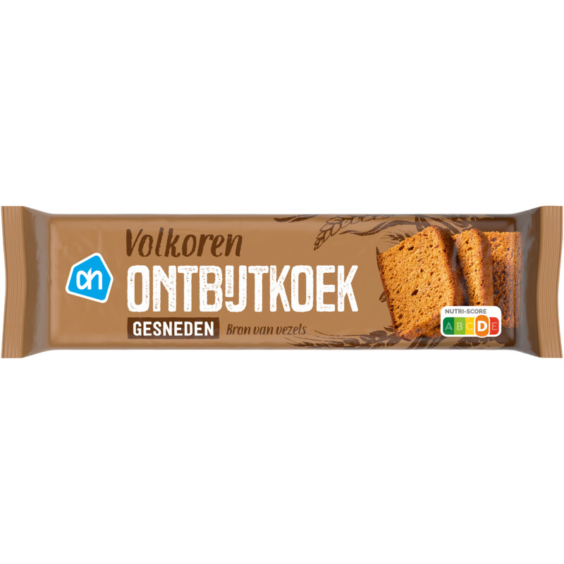 Een afbeelding van AH Ontbijtkoek volkoren gesneden