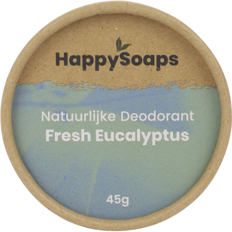 Een afbeelding van HappySoaps Deodorant eucalyptus en lemongrass