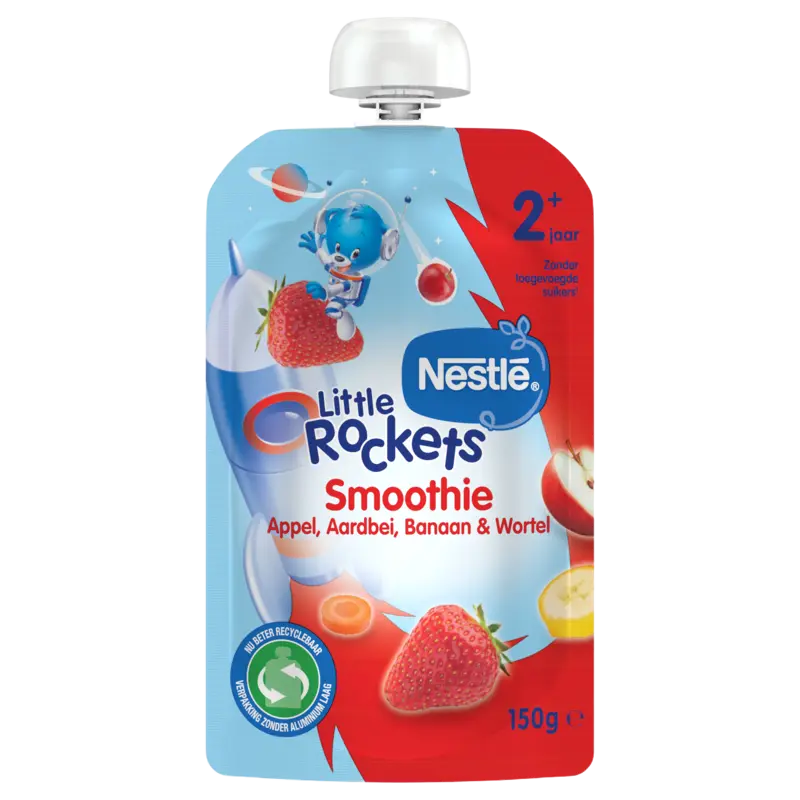 Nestlé Smoothie aardbei appel banaan wortel 2+