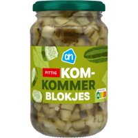 Een afbeelding van AH Komkommerblokjes pittig