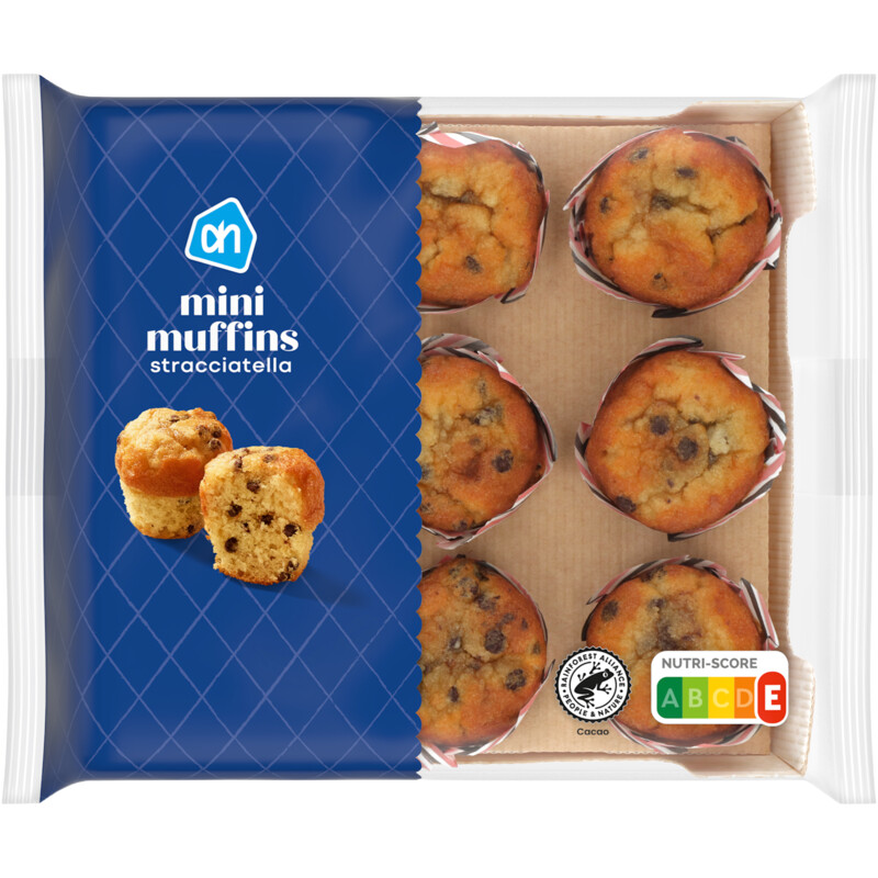 Een afbeelding van AH Mini muffins stracciatella