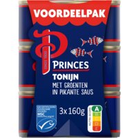Een afbeelding van Princes Tonijnstukken groente pikant voordeelpak
