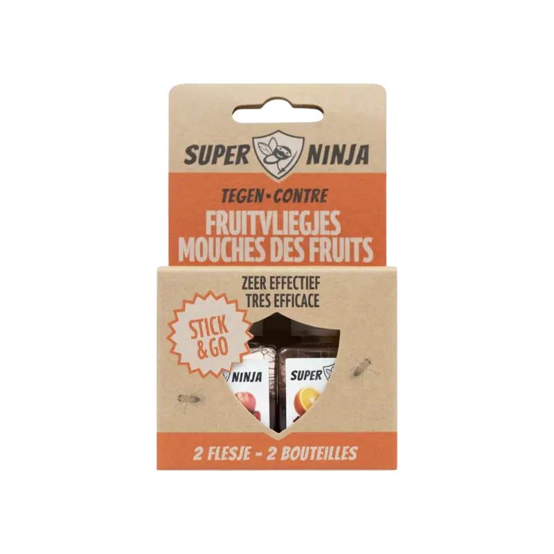 Super Ninja Tegen fruitvliegjes stick & go