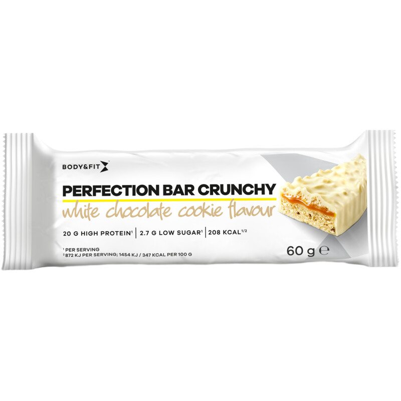 Een afbeelding van Body & Fit Perfection bar crunch white choc. cook