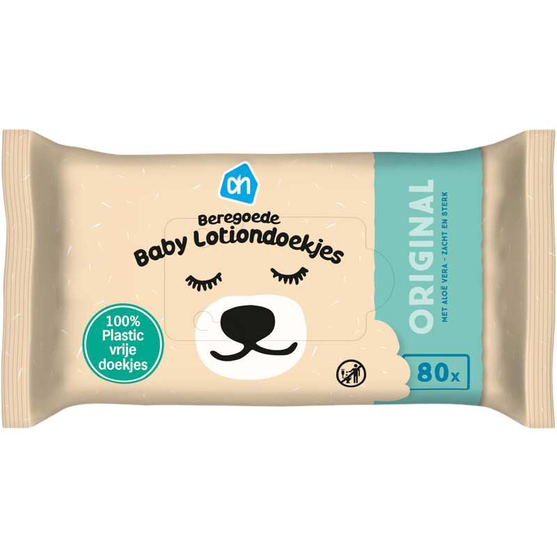 Een afbeelding van AH Beregoede baby lotiondoekjes