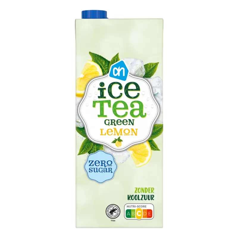 AH Ice tea green lemon zero zonder koolzuur