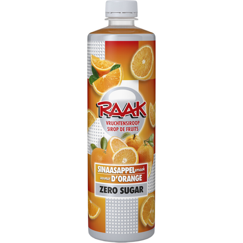 Een afbeelding van Raak Vruchtensiroop sinaasappel zero sugar