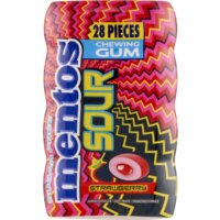 Een afbeelding van Mentos Gum Sour strawberry