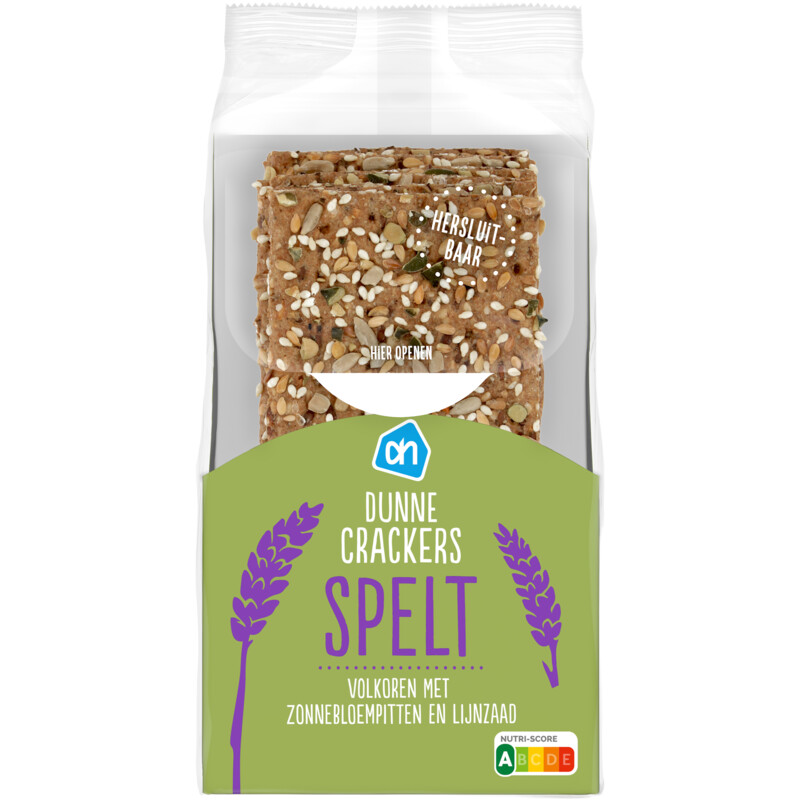Een afbeelding van AH Dunne crackers spelt