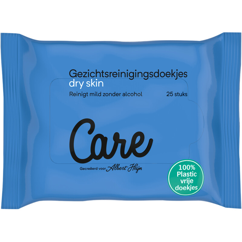 Een afbeelding van Care Dry skin gezichtsdoekjes