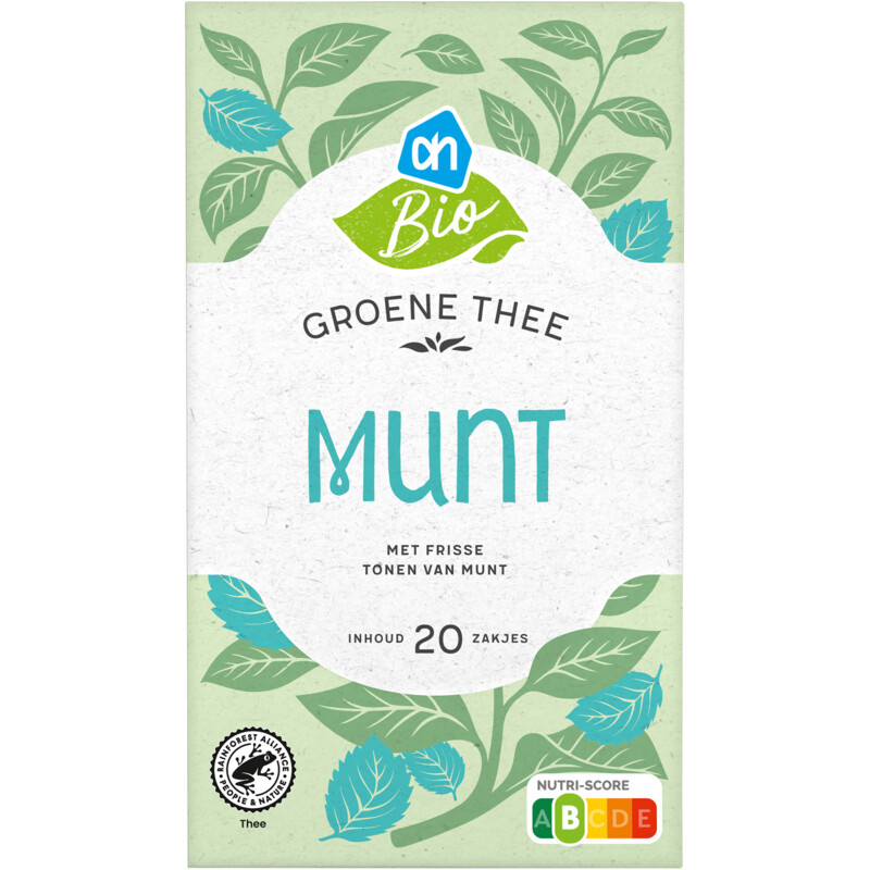 Een afbeelding van AH Biologisch Groene thee munt