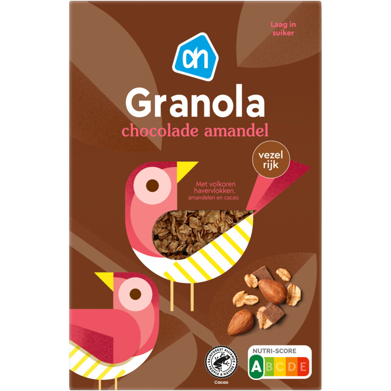 Een afbeelding van AH Granola chocoladesmaak amandel