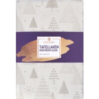 Een afbeelding van AH Excellent Tafellaken goud boompjes