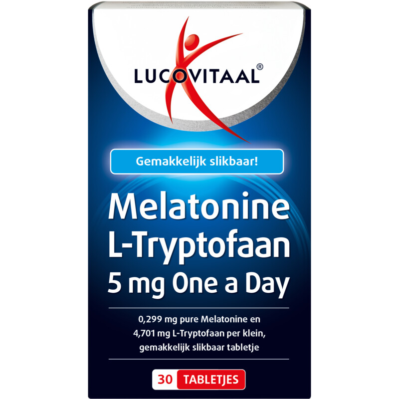 Een afbeelding van Lucovitaal Melatonine l-tryptofaan tabletten