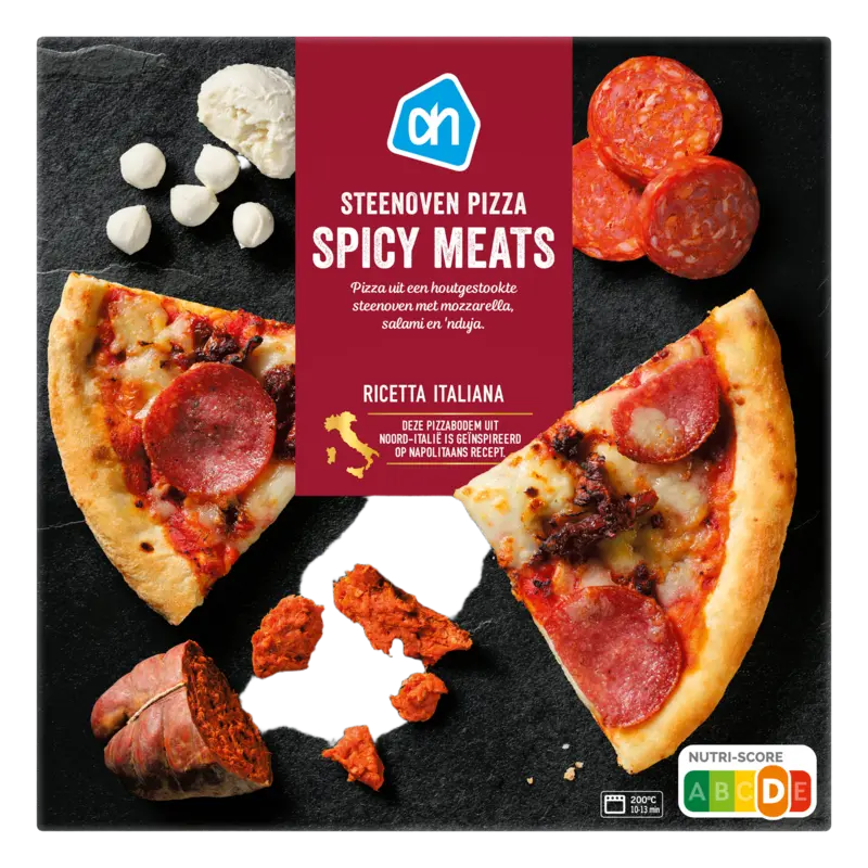Steenoven pizza spicy meats