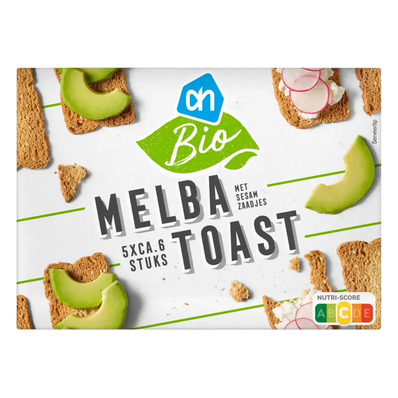 Melba toast met sesamzaadjes