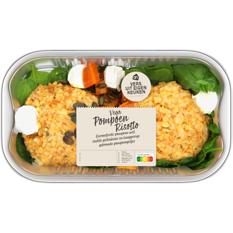 Een afbeelding van AH Verse vega pompoenrisotto