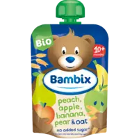 Bambix Peach, apple, banana pear & oat 10m+ bel