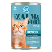 AH Blik brokjes zalm forel