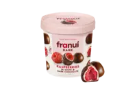 Franui Raspberries in white & dark chocolate