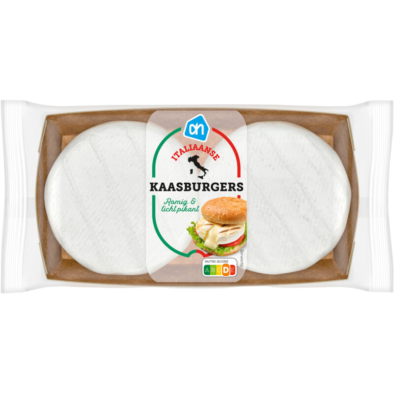 Een afbeelding van AH Italiaanse kaasburgers
