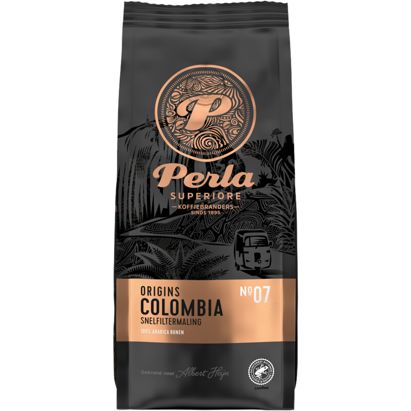 Een afbeelding van Perla Superiore Origins Colombia snelfitermaling