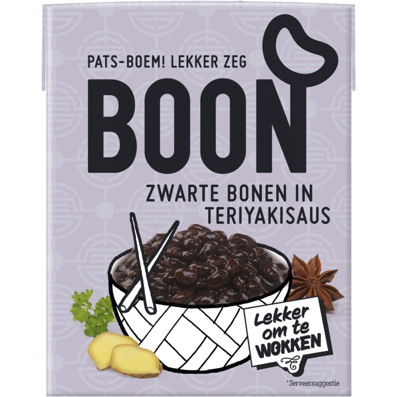 Een afbeelding van Boon Zwarte bonen in teriyakisaus