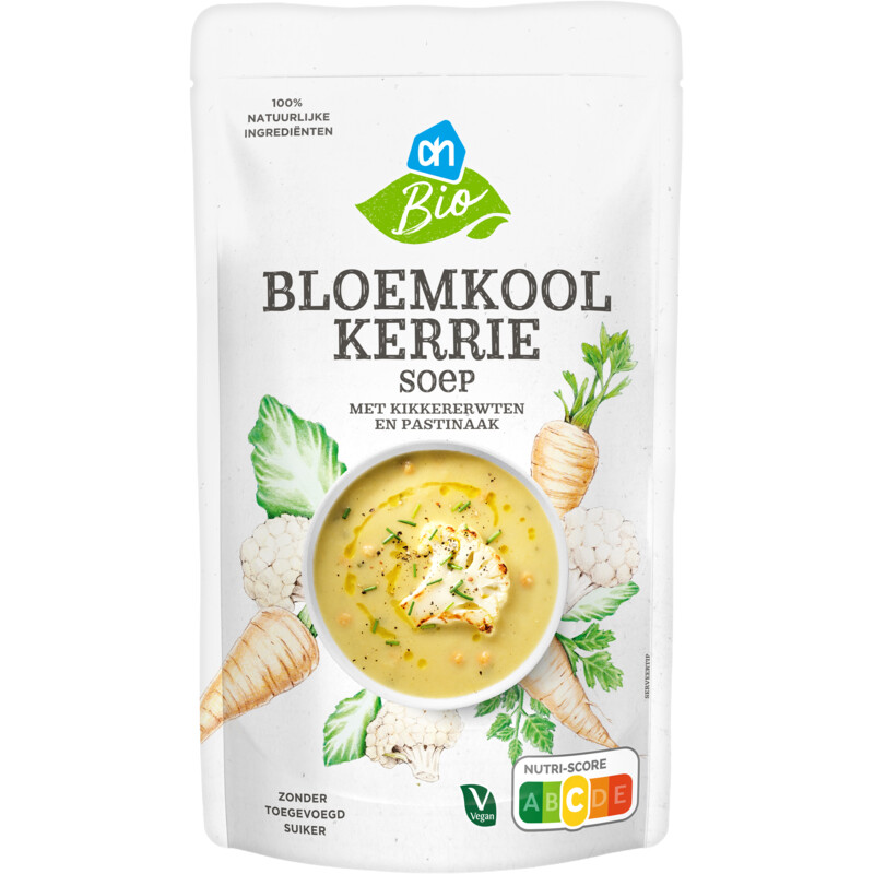 Een afbeelding van AH Biologisch Bloemkool kerrie soep
