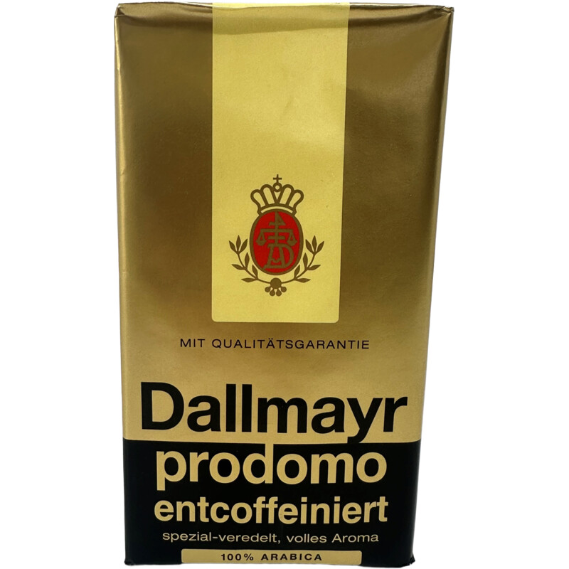 Een afbeelding van Dallmayr Prodomo entcoffeiniert snelfiltermaling